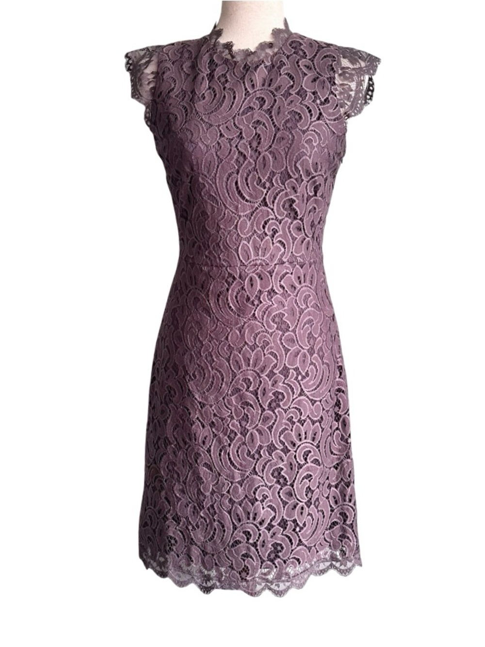 Xhilaration Lace Sheath Mini Cocktail Dress Purple Mauve Women’s‎ Small